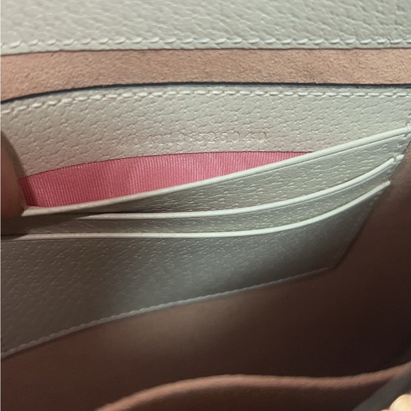 Gucci Apple Print GG Canvas Clutch Bag Cream Leather Trim Large Pouch Authentic - Picture 4 of 8